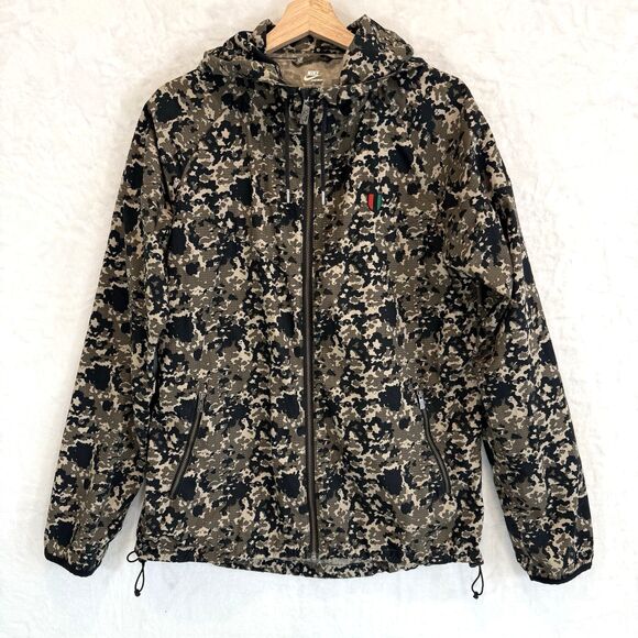 Nike Jacket BB Kobe Windrunner Camo Zip Front Hooded 485135-376 Men's M - Picture 2 of 8